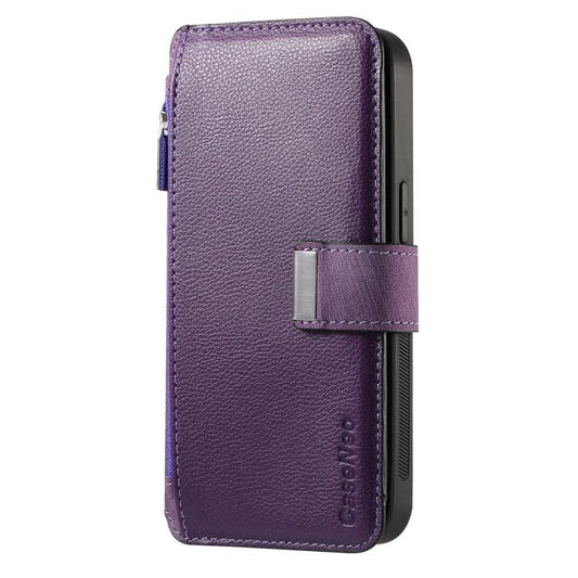 For Honor 90 Lite CaseNeo MagSafe RFID Anti-theft Zipper Wallet Retro Leather Phone Case(Purple)