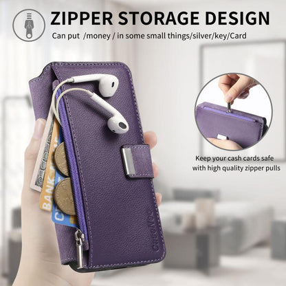 For Honor 90 Lite CaseNeo MagSafe RFID Anti-theft Zipper Wallet Retro Leather Phone Case(Purple)