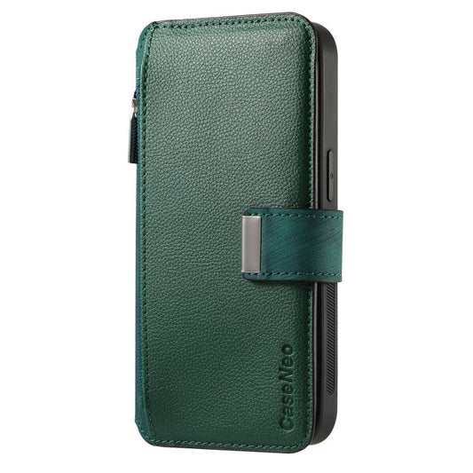 For Honor 90 CaseNeo MagSafe RFID Anti-theft Zipper Wallet Retro Leather Phone Case(Green)