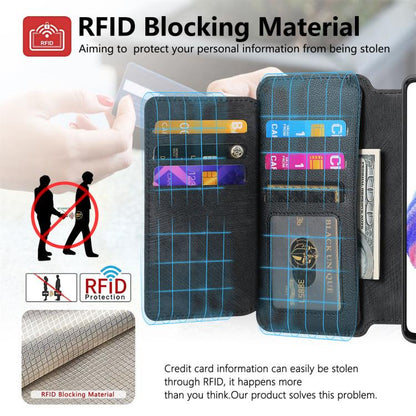 For Honor X8 5G CaseNeo MagSafe RFID Anti-theft Zipper Wallet Retro Leather Phone Case(Black)