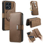 For Honor X8 5G CaseNeo MagSafe RFID Anti-theft Zipper Wallet Retro Leather Phone Case(Brown)