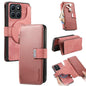 For Honor X6a CaseNeo MagSafe RFID Anti-theft Zipper Wallet Retro Leather Phone Case(Pink)