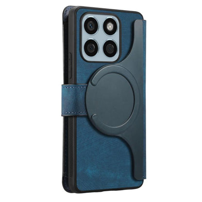 For Honor X8b CaseNeo MagSafe RFID Anti-theft Zipper Wallet Retro Leather Phone Case(Blue)