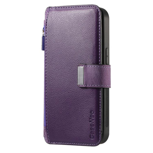 For Honor X8b CaseNeo MagSafe RFID Anti-theft Zipper Wallet Retro Leather Phone Case(Purple)