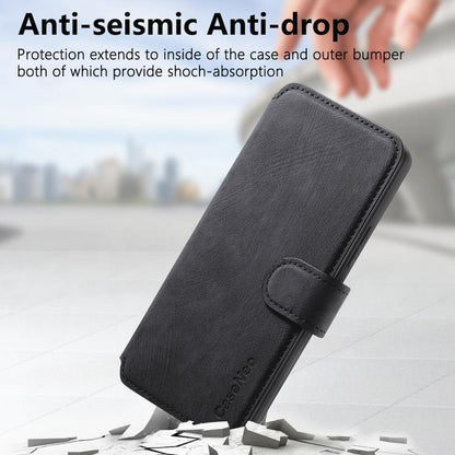 For Google Pixel 9a CaseNeo MagSafe RFID Anti-theft Retro Leather Phone Case(Black)