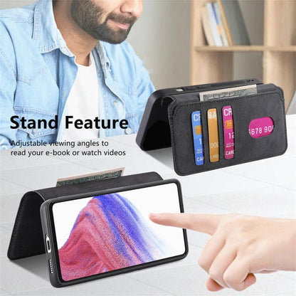 For Google Pixel 9a CaseNeo MagSafe RFID Anti-theft Retro Leather Phone Case(Black)