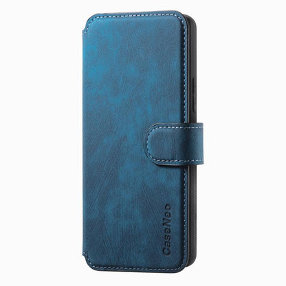 Pour Google Pixel 9a ÉtuiCoque de téléphone rétro en cuir MagSafe RFID antivol (bleu)