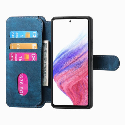 Pour Google Pixel 9a ÉtuiCoque de téléphone rétro en cuir MagSafe RFID antivol (bleu)