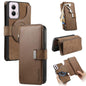 For Motorola Moto G Power 2024 CaseNeo MagSafe RFID Anti-theft Zipper Wallet Retro Leather Phone Case(Brown)
