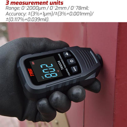 TASI TA522A Car Paint Film Meter Paint Surface Tester Coating Thickness Gauge(Black)