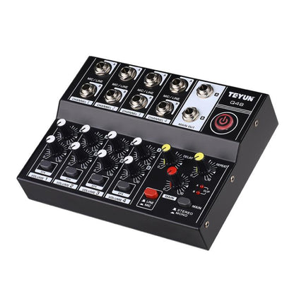 TEYUN Q48 8-Channels Microphone Audio Mixer