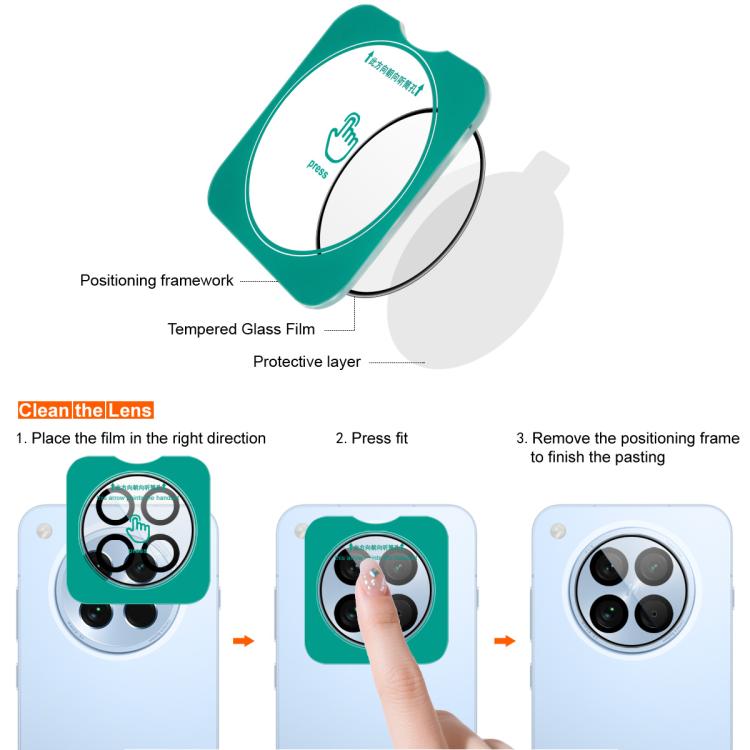 For Meizu Note 16 imak HD Glass Rear Camera Lens Film, Self-positioning Version