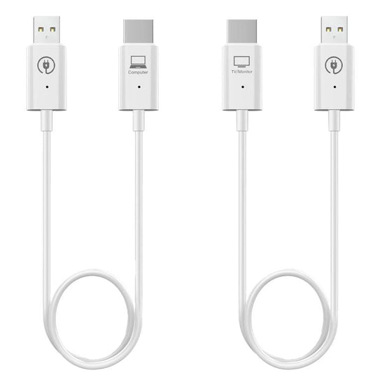 Measy AM18051 HDMI Wireless Transmitter Receiver Screen Mirroring Cable(White)