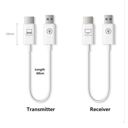 Measy AM18051 HDMI Wireless Transmitter Receiver Screen Mirroring Cable(White)