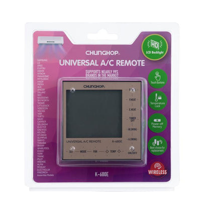 CHUNGHOP K-680E Universal Air Conditioner Remote Control