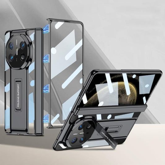 For Huawei Mate X6 GKK Integrated Magnetic Folding Supercar Phone Case(Black)