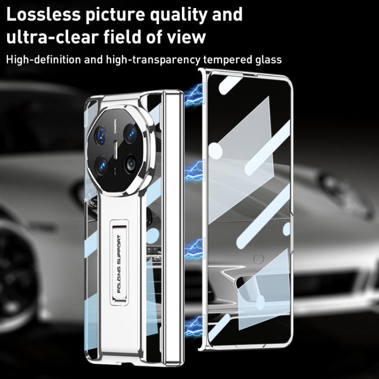 For Huawei Mate X6 GKK Integrated Magnetic Folding Supercar Phone Case(Silver)