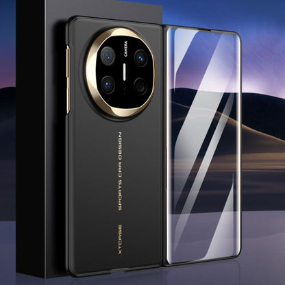 Pour Huawei Mate X6 GKK Coque de téléphone pliable ultra-mince soyeuse intégrée (noir or)