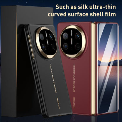 Pour Huawei Mate X6 GKK Coque de téléphone pliable ultra-mince soyeuse intégrée (noir or)