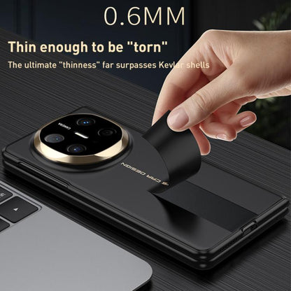 Pour Huawei Mate X6 GKK Coque de téléphone pliable ultra-mince soyeuse intégrée (noir or)