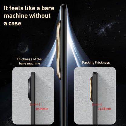 Pour Huawei Mate X6 GKK Coque de téléphone pliable ultra-mince soyeuse intégrée (noir or)