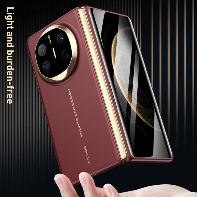 Pour Huawei Mate X6 GKK Coque de téléphone pliable ultra-mince soyeuse intégrée (noir or)