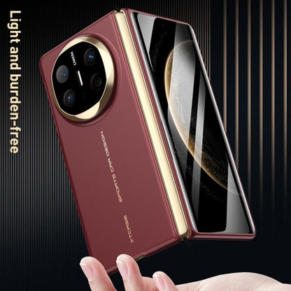 Pour Huawei Mate X6 GKK Coque de téléphone pliable ultra-mince soyeuse intégrée (noir or)
