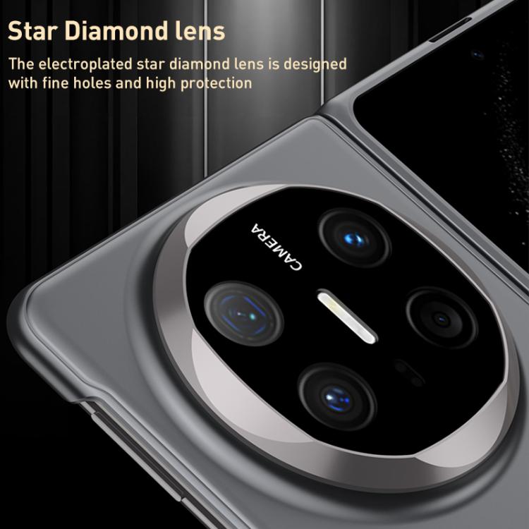 Pour Huawei Mate X6 GKK Coque de téléphone pliable ultra-mince soyeuse intégrée (noir or)