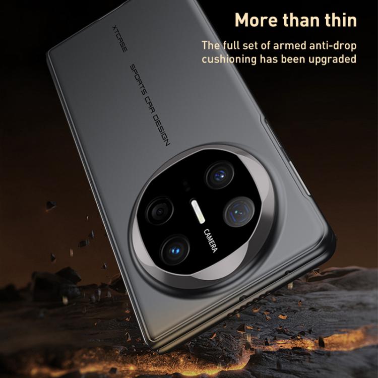 Pour Huawei Mate X6 GKK Coque de téléphone pliable ultra-mince soyeuse intégrée (noir or)