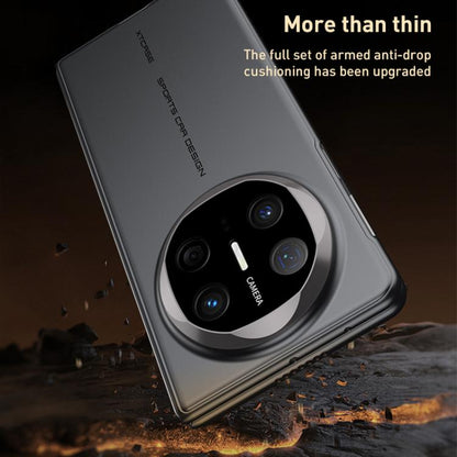 Pour Huawei Mate X6 GKK Coque de téléphone pliable ultra-mince soyeuse intégrée (noir or)