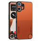 Pour l'étui de téléphone en cuir GKK Skin Feel pour Nothing CMF Phone 2 Pro (Rouge Orange)