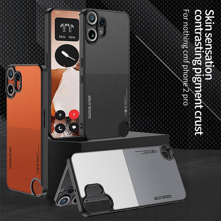 Pour l'étui de téléphone en cuir GKK Skin Feel pour Nothing CMF Phone 2 Pro (Rouge Orange)