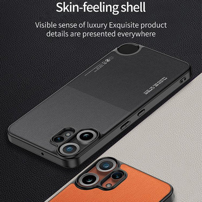 Pour l'étui de téléphone en cuir GKK Skin Feel pour Nothing CMF Phone 2 Pro (Rouge Orange)