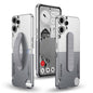 For Nothing CMF Phone 2 Pro GKK Mortise-Tenon Connection Contrast Color Phone Case with Silicone Wristband(White Grey)
