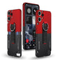 For Nothing CMF Phone 2 Pro GKK Mortise-Tenon Connection Contrast Color Phone Case with Ring Wrist Strap(Red Black)