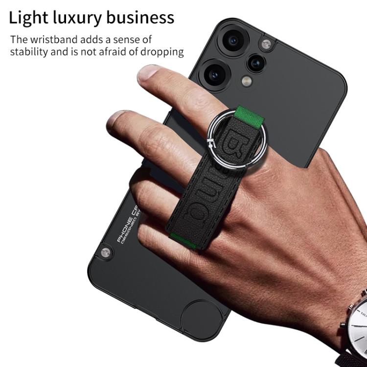 For Nothing CMF Phone 2 Pro GKK Mortise-Tenon Connection Contrast Color Phone Case with Ring Wrist Strap(Red Black)