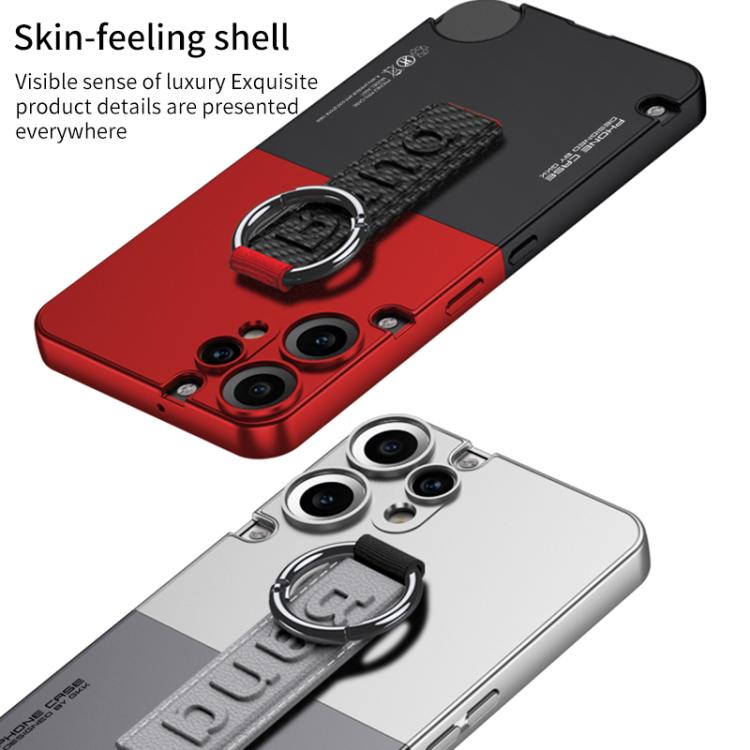 For Nothing CMF Phone 2 Pro GKK Mortise-Tenon Connection Contrast Color Phone Case with Ring Wrist Strap(Blue)