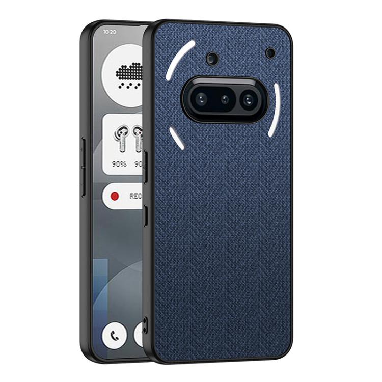 For Nothing Phone 3a GKK Skin Feel Leather Nylon Phone Case(Blue)