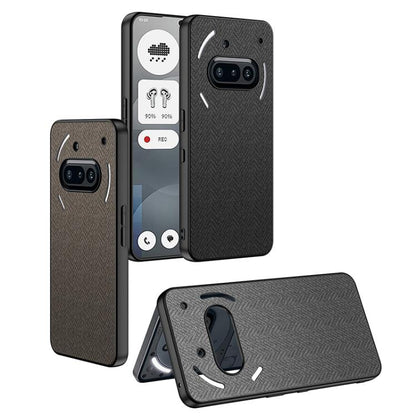 For Nothing Phone 3a GKK Skin Feel Leather Nylon Phone Case(Blue)