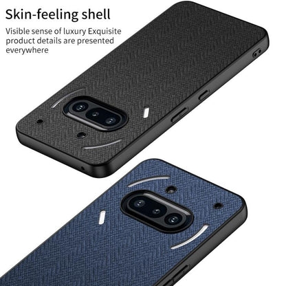 For Nothing Phone 3a GKK Skin Feel Leather Nylon Phone Case(Blue)