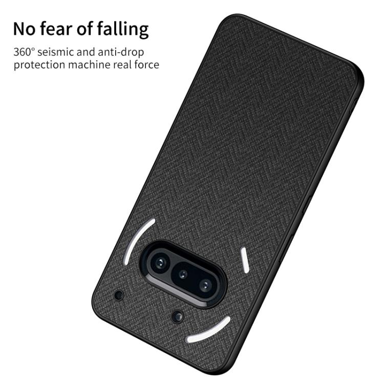 For Nothing Phone 3a GKK Skin Feel Leather Nylon Phone Case(Blue)