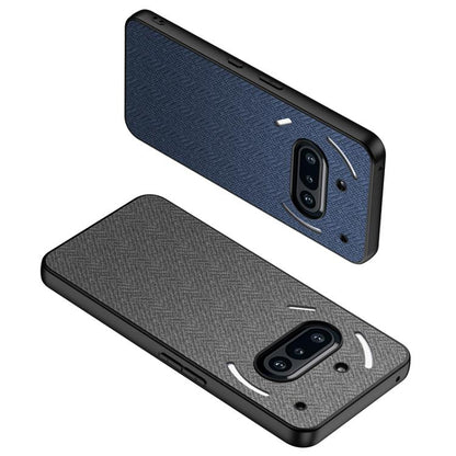 For Nothing Phone 3a GKK Skin Feel Leather Nylon Phone Case(Blue)