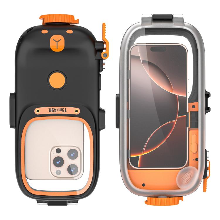 RedPepper Diving Case 15m Waterproof Protective Case for iPhone / Samsung / vivo / Huawei / Xiaomi(Black)