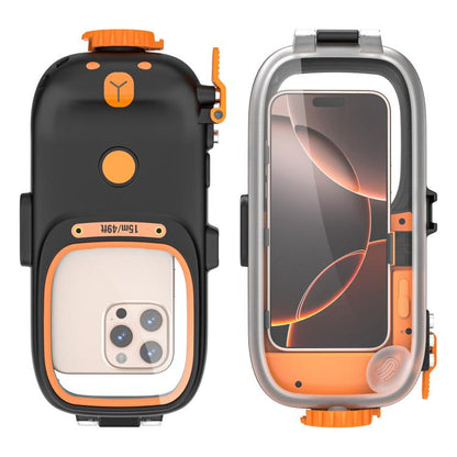 RedPepper Diving Case 15m Waterproof Protective Case for iPhone / Samsung / vivo / Huawei / Xiaomi(Black)