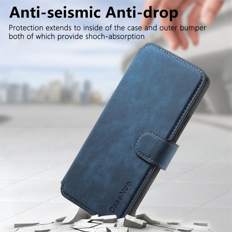 For Nothing Phone 3a CaseNeo MagSafe RFID Anti-theft Retro Leather Phone Case(Blue)