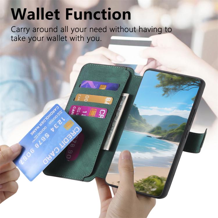 For Nothing Phone 3a CaseNeo MagSafe RFID Anti-theft Retro Leather Phone Case(Green)