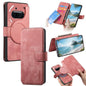 Pour l'étui Nothing Phone 3aCoque de téléphone en cuir rétro anti-RFID Neo MagSafe (rose)