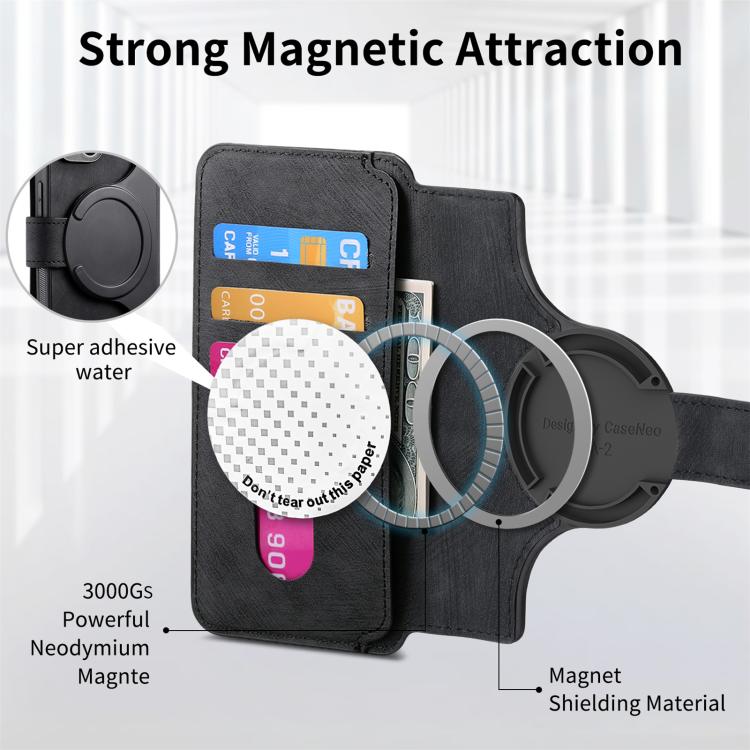 For Nothing Phone 3a Pro CaseNeo MagSafe RFID Anti-theft Retro Leather Phone Case(Black)