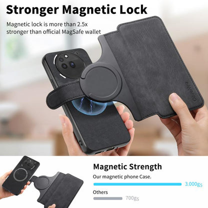 For Nothing Phone 3a Pro CaseNeo MagSafe RFID Anti-theft Retro Leather Phone Case(Black)