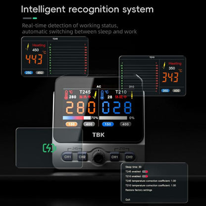 TBK 310 Intelligent Double-station Soldering Station, Plug:EU Plug